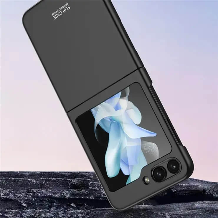 Тънък Калъф за Samsung Galaxy Z Flip 5, GKK Thin PC Case, Черен (2)