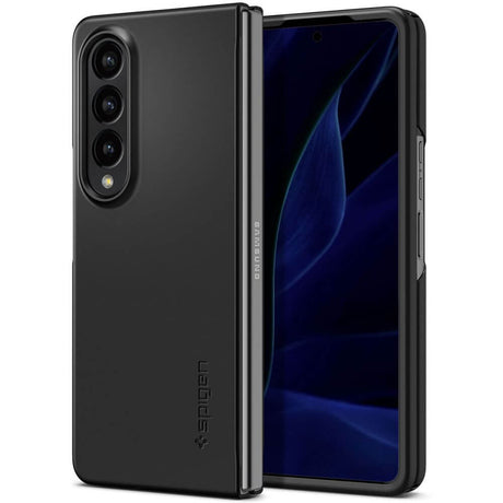 Тънък Матов Калъф за Samsung Z Fold 5, Spigen AirSkin Case, Черен