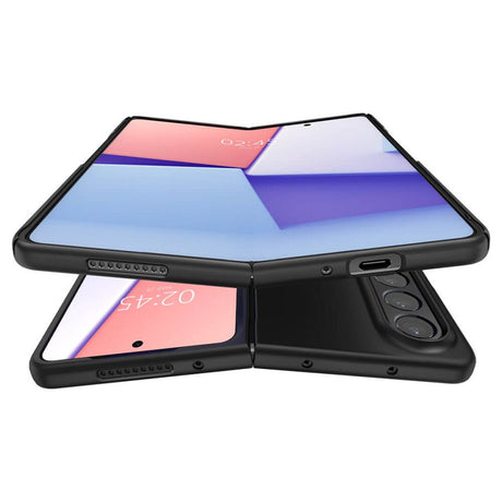 Тънък Матов Калъф за Samsung Z Fold 5, Spigen AirSkin Case, Черен (6)