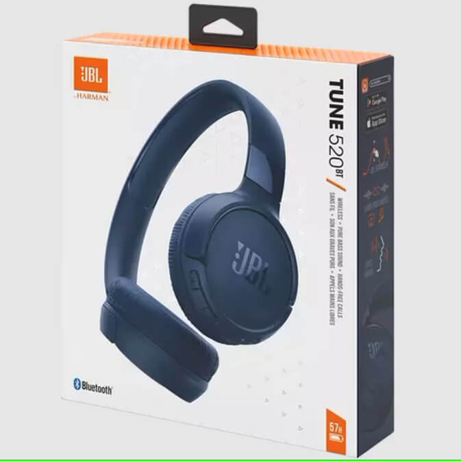 Безжични Слушалки, JBL Tune 520BT Headphones Bluetooth, Син (7)