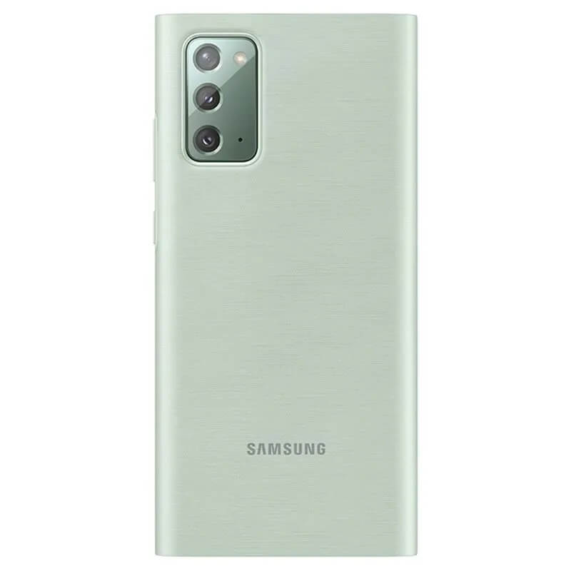 Оригинален Активен Калъф за Samsung Note 20, Led View Cover Book Case EF-NN980PMEGEU, Резедав (3)