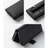 Калъф с S-Pen Поставка за Samsung Z Fold 4, Ringke Folio Signature Case, Черен (4)