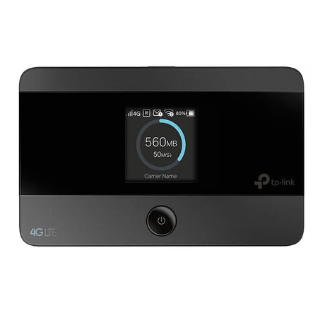 Преносим Рутер за Мобилен Интернет (Бисквита), TP-LINK Wi-Fi M7350 4G, Черен