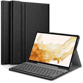 Калъф с Клавиатура за Samsung Tab A8 10.5, Tech-Protect Bluetooth Keyboard Case, Черен
