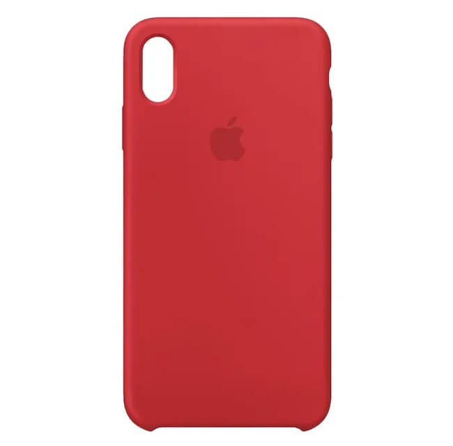 Оригинален Силиконов Калъф за Apple iPhone XS Max, Silicone Case MRWH2ZM/A, Червен