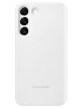 Оригинален Активен Калъф за Samsung S22 Clear View Cover Book Case EF-ZS901CWEGEE, Бял (2)