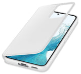Оригинален Активен Калъф за Samsung S22 Clear View Cover Book Case EF-ZS901CWEGEE, Бял (4)