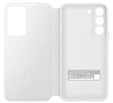 Оригинален Активен Калъф за Samsung S22 Clear View Cover Book Case EF-ZS901CWEGEE, Бял (5)