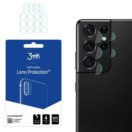 Протектор за Камера Samsung S21 Ultra, 3MK Flexy Cam Lens Glass, Прозрачен (3)