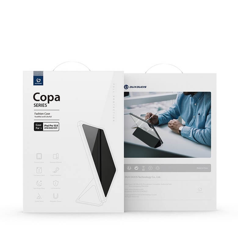 Калъф за iPad Pro 12.9" 2022-2018/ Air 13, Dux Ducis Copa Case, Черен (7)