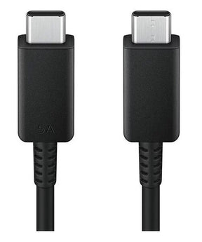 Оригинален USB-C към USB-C Кабел Samsung 1m 5A EP-DN975BBE, Черен (Bulk)