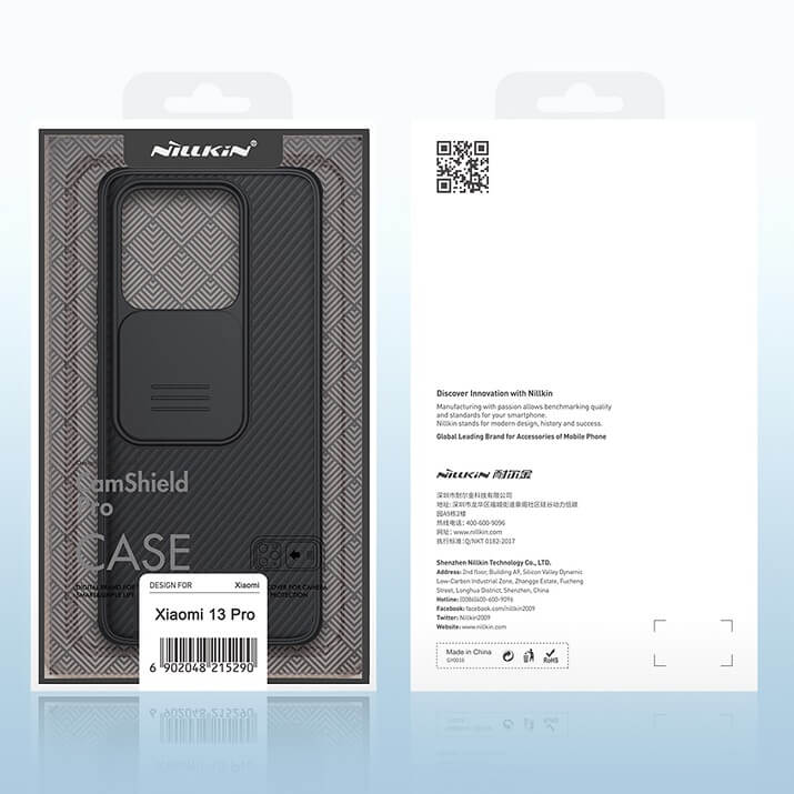 Калъф с Плъзгач за Камера за Xiaomi 13, Nillkin CamShield Case, Черен (6)