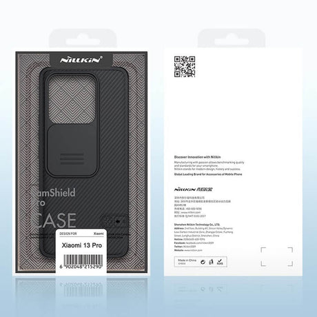 Калъф с Плъзгач за Камера за Xiaomi 13, Nillkin CamShield Case, Черен (6)