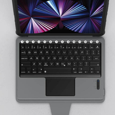 Калъф с Клавиатура за iPad 9/ 8/ 7 10.2, Nillkin Keyboard Case, Черен (5)
