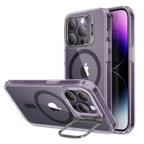 Magsafe Калъф за iPhone 14 Pro, ESR Classic Hybrid Kickstand Magnetic Case, Лилав