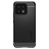 Противоударен Калъф за Xiaomi 13 Pro, Spigen Rugged Armor Case, Черен (2)
