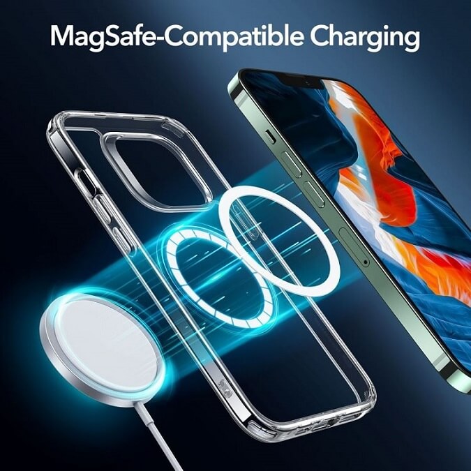 Magsafe Калъф за iPhone 13 Pro Max, ESR Classic Hybrid Magnetic Case, Прозрачен (2)