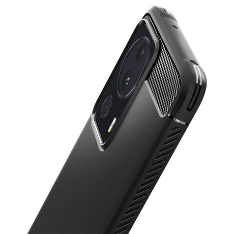 Противоударен Калъф за Xiaomi 13 Lite, Spigen Rugged Armor Case, Черен (6)