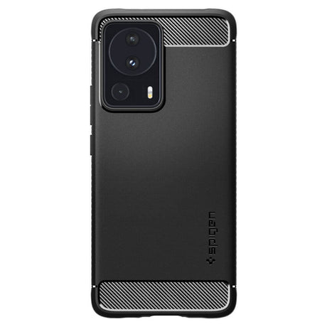 Противоударен Калъф за Xiaomi 13 Lite, Spigen Rugged Armor Case, Черен (2)