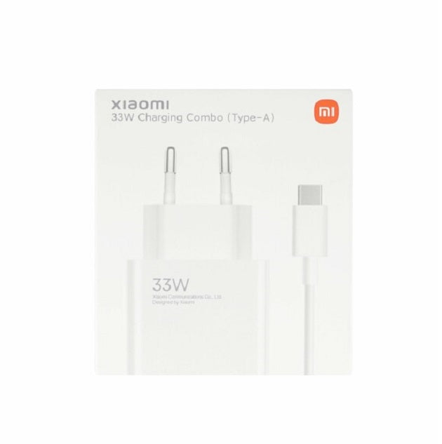 Оригинално Зарядно с Кабел, Xiaomi 220v-33W MDY-16-EF, Бял