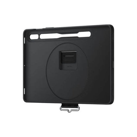 Оригинален Калъф с Дръжка за Samsung Tab S8 / S7, Strap Cover Case EF-GX700CBEGWW, Черен (5)