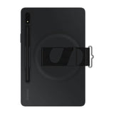 Оригинален Калъф с Дръжка за Samsung Tab S8 / S7, Strap Cover Case EF-GX700CBEGWW, Черен