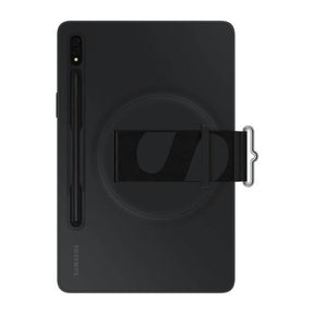 Оригинален Калъф с Дръжка за Samsung Tab S8 / S7, Strap Cover Case EF-GX700CBEGWW, Черен