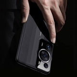 Кожен Калъф за Huawei P60 Pro, GKK Leather Design Case, Черен (2)