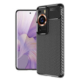 Силиконов Калъф за Huawei P60 Pro, New Carbon Case, Черен (2)