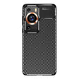Силиконов Калъф за Huawei P60 Pro, New Carbon Case, Черен