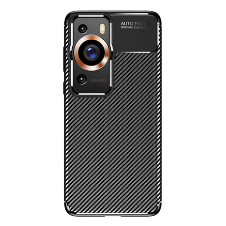 Силиконов Калъф за Huawei P60 Pro, New Carbon Case, Черен