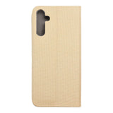 Луксозен Калъф за Samsung A54, Sensitive Book Case, Златист (2)