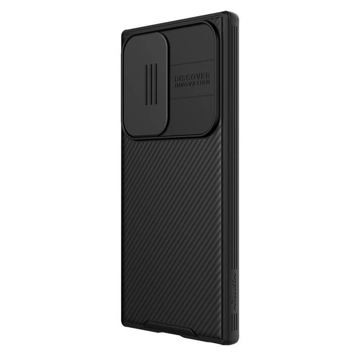 Magsafe калъф с Плъзгач за Камера за Samsung S23 Ultra, Nillkin CamShield Case, Черен (2)