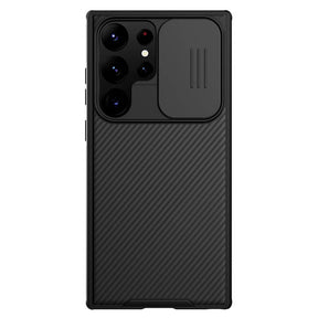 Magsafe калъф с Плъзгач за Камера за Samsung S23 Ultra, Nillkin CamShield Case, Черен