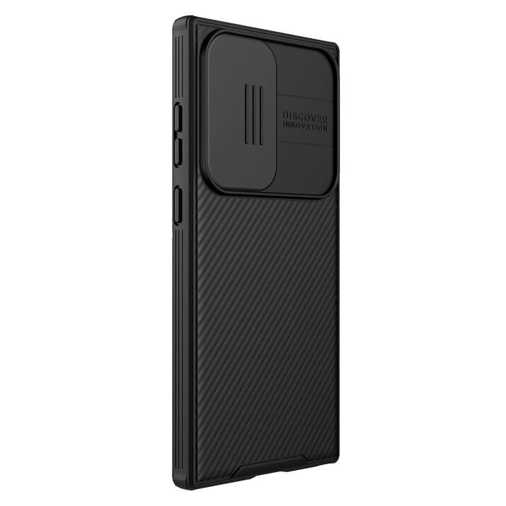 Magsafe калъф с Плъзгач за Камера за Samsung S23 Ultra, Nillkin CamShield Case, Черен (3)
