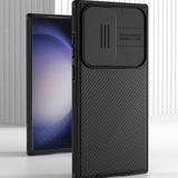 Magsafe калъф с Плъзгач за Камера за Samsung S23 Ultra, Nillkin CamShield Case, Черен (5)