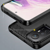 Противоударен Калъф за Xiaomi Redmi Note 12S, Tech-Protect Premium Carbon Case, Черен (3)