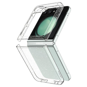 Блестящ Калъф за Samsung Z Flip 5, Spigen AirSkin Glitter Case, Прозрачен