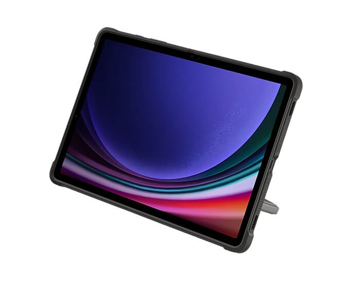 Оригинален Калъф за Samsung Tab S10 Lite/ S10 FE/ S9, Outdoor Case EF-RX710CBEGWW, Черен (6)