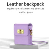 Кожен Калъф за Samsung Z Flip 5, GKK Shoulder Bag Case, Лилав (2)