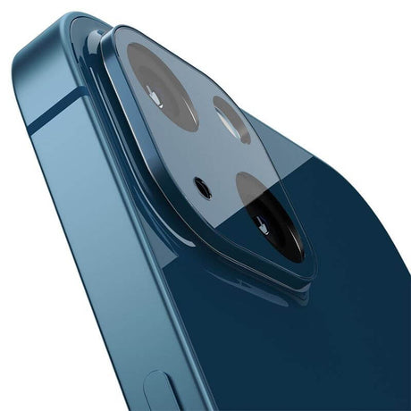 Протектор за Камерата на iPhone 13/ 13 Mini, Spigen EZ Fit Optik Pro Glass tR 2бр., Син (2)