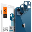 Протектор за Камерата на iPhone 13/ 13 Mini, Spigen EZ Fit Optik Pro Glass tR 2бр., Син