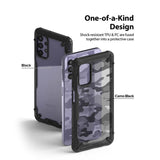 Противоударен Калъф за Samsung A32, Ringke Fusion X Camo Case, Черен (4)