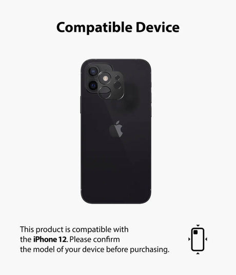 Протектор за Камерата на iPhone 12, Ringke Styling Cam Glass, Черен (3)