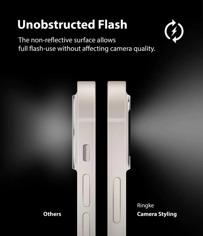 Протектор за Камерата на iPhone 12, Ringke Styling Cam Glass, Черен (4)