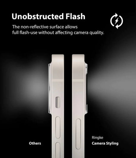 Протектор за Камерата на iPhone 12, Ringke Styling Cam Glass, Черен (4)