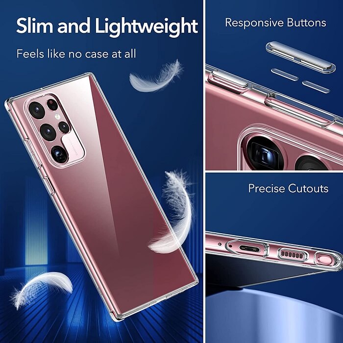 Силиконов Калъф за Samsung S22 Ultra, ESR Project Zero Case, Прозрачен (5)