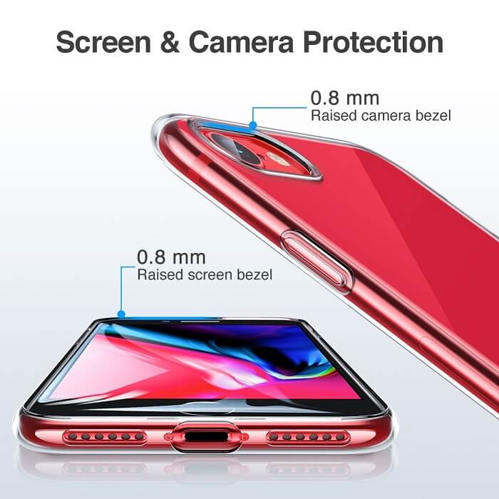 Силиконов Калъф за iPhone SE 2022/2020 8/7, ESR Project Zero Case, Прозрачен (6)
