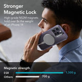 Magsafe Калъф за iPhone 14 Pro Max, ESR Classic Hybrid Kickstand Magnetic Case, Лилав (3)