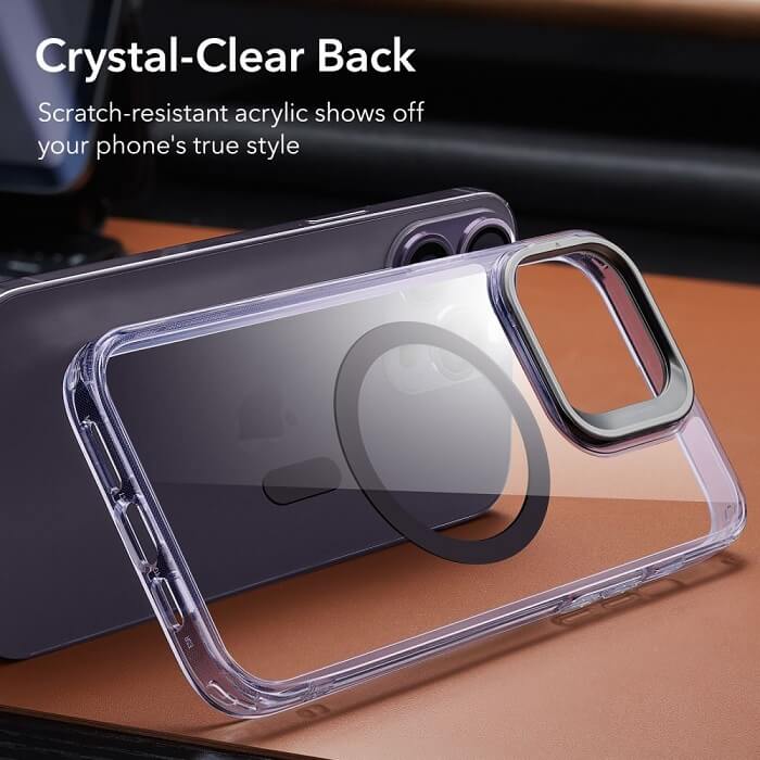 Magsafe Калъф за iPhone 14 Pro Max, ESR Classic Hybrid Kickstand Magnetic Case, Лилав (5)